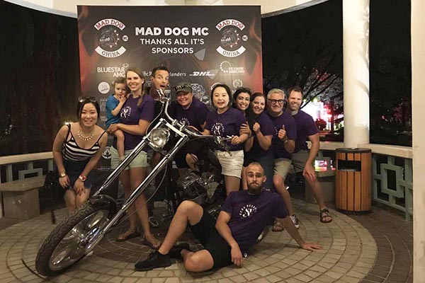 Mad Dog fundraising crew